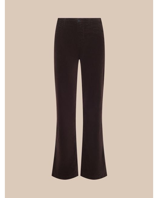 L'Agence Multicolor Scottie Velvet Wide-Leg Jean
