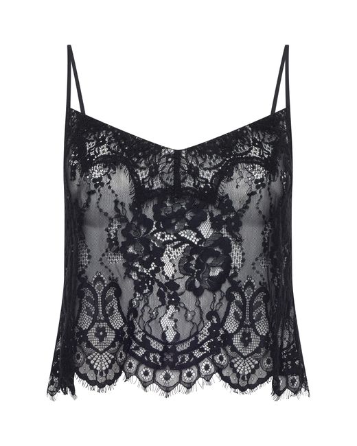 Caraco En Dentelle Caylee, Noir L'Agence en coloris Black