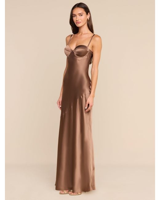 L'Agence Natural Sayla Silk Gown