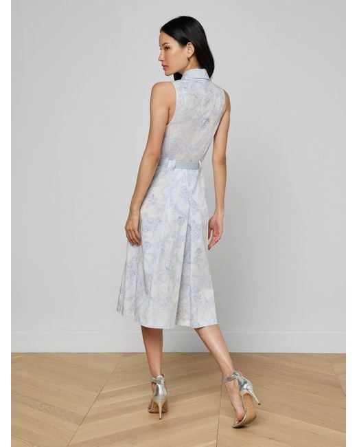 L'Agence White Kylo Shirt Dress