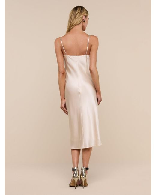 L'Agence Multicolor Jodie Silk Slip Dress