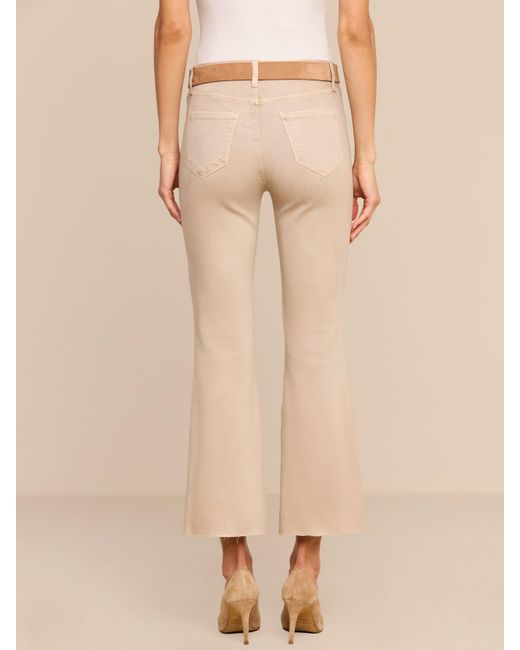L'Agence Natural Kendra Coated Cropped Flare Jean