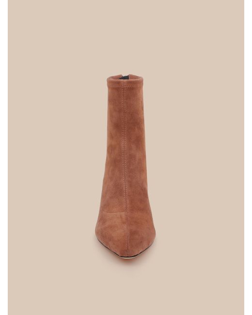L'Agence Natural Salome Stretch Suede Boot