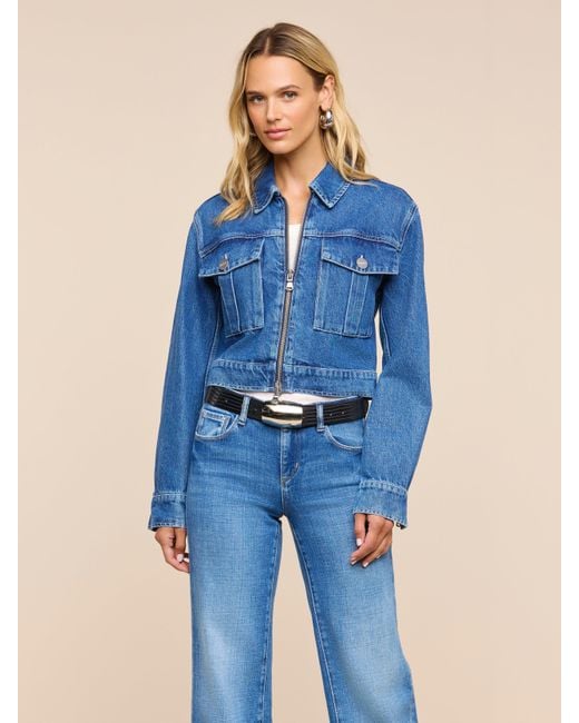 L'Agence Blue Micah Oversized Jean Jacket