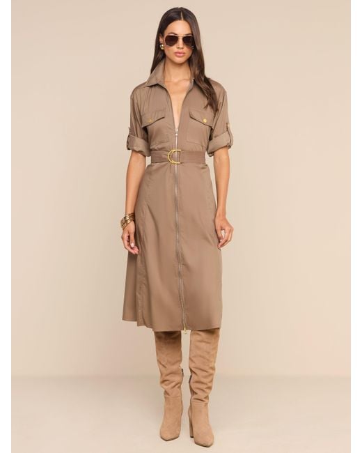 L'Agence Natural Callen Shirt Dress