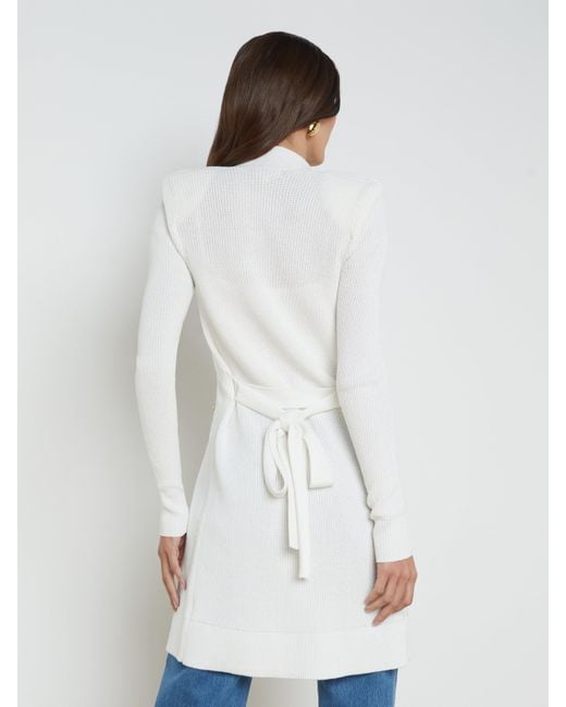 Gilet Croisé Noe En Blanc L'Agence en coloris White