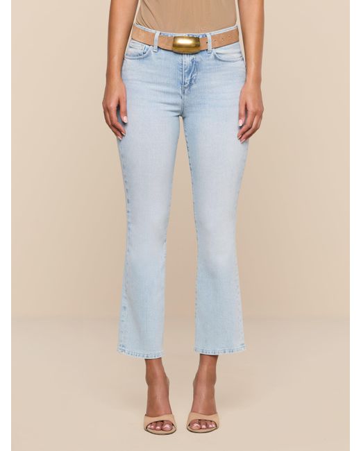 L'Agence Natural Tati Cropped Micro Boot Jean