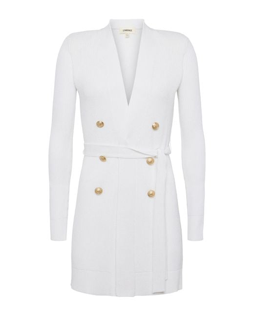 Gilet Croisé Noe En Blanc L'Agence en coloris White