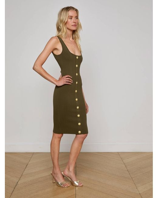 Robe En Maille Soleil, Pin/Doré L'Agence en coloris Multicolor