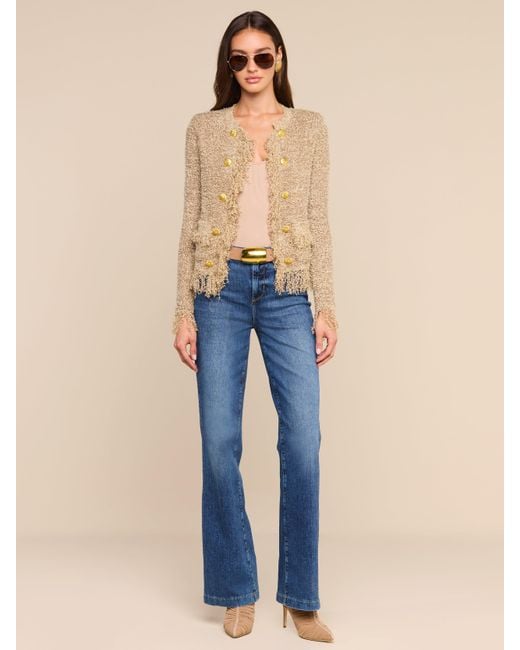 L'Agence Natural Mireille Fringe Cardigan