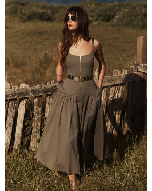 L'Agence Green Rima Dress