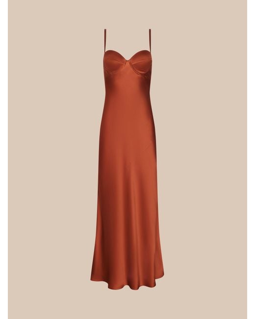 L'Agence White Sayla Silk Gown