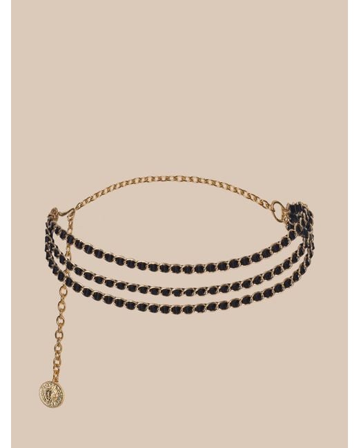 L'Agence White Alisha Chain Belt