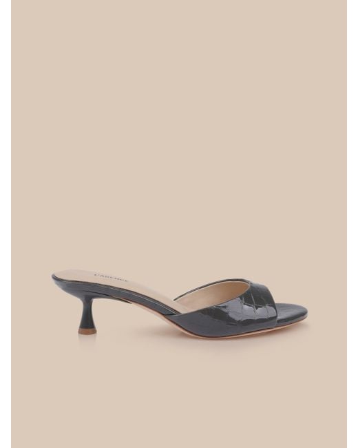 L'Agence Natural Arleen Kitten-Heel Mule