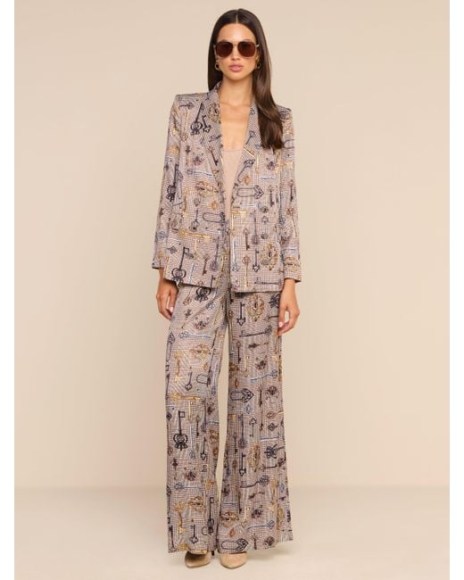 L'Agence Natural Pilar Wide-Leg Pants