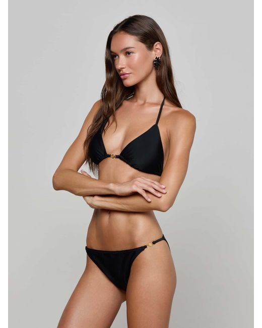 Bas De Bikini Ficelle, Noir L'Agence en coloris Black