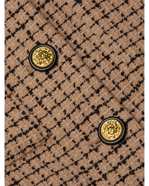 Veste Courte En Tweed Jia, Chai Latte/Noir L'Agence en coloris Brown