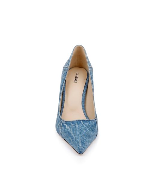 L'Agence Blue Maelle Denim Pump