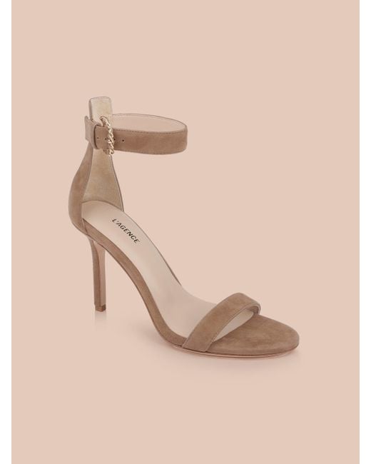 L'Agence Natural Gisele Suede Sandal