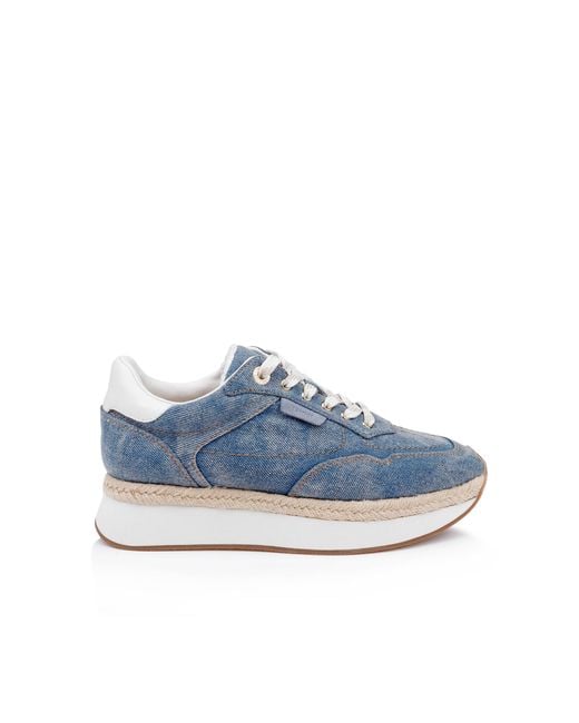 L'Agence Blue Ivone Platform Sneaker