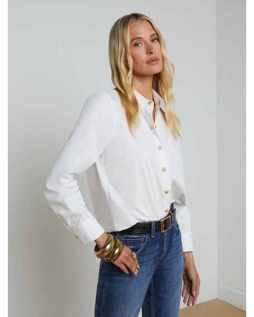 L'Agence White Ellery Shirt