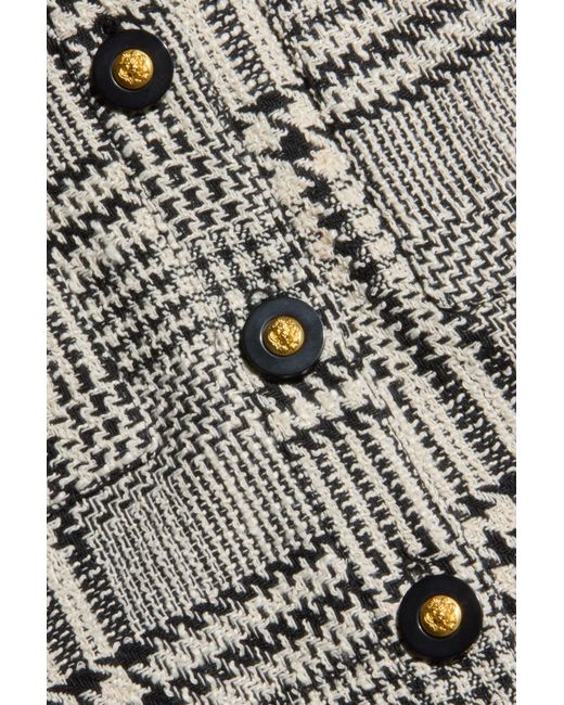 L'Agence Multicolor Allegra Cropped Tweed Jacket