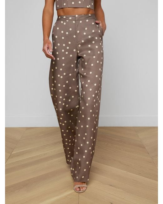 L'Agence Multicolor Livvy Straight-Leg Trouser