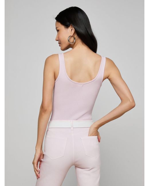 L'Agence Multicolor Nica Scoopneck Bodysuit