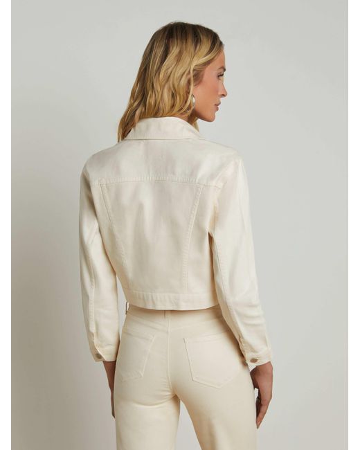 Veste En Jean Revêtu De Koda En Vanille Française Revêtue De Vanille L'Agence en coloris Natural