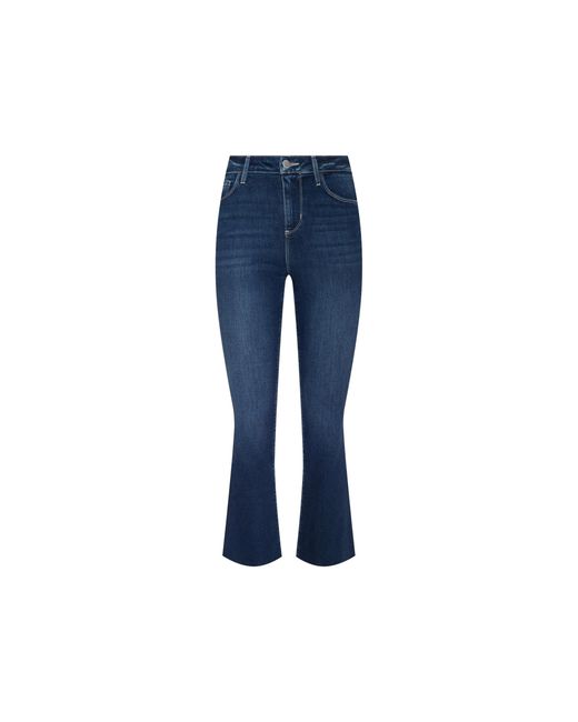 L'Agence Blue Kendra Cropped Flare Jean