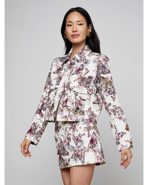 L'Agence Multicolor Nyx Cropped Jacket