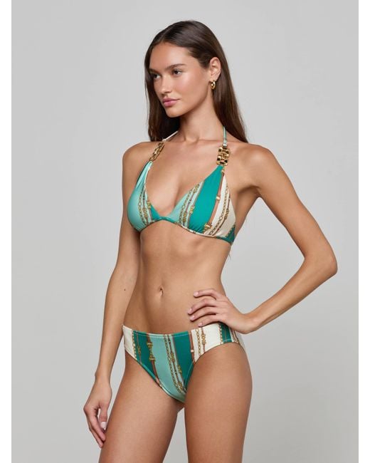 L'Agence Multicolor Annabelle Triangle Bikini Top