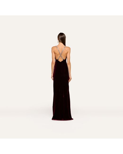 L'Agence Purple Saint Velvet Gown