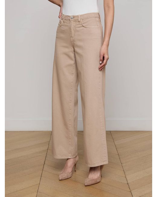 Jean Large Alicent, Kaki Pâle L'Agence en coloris Natural