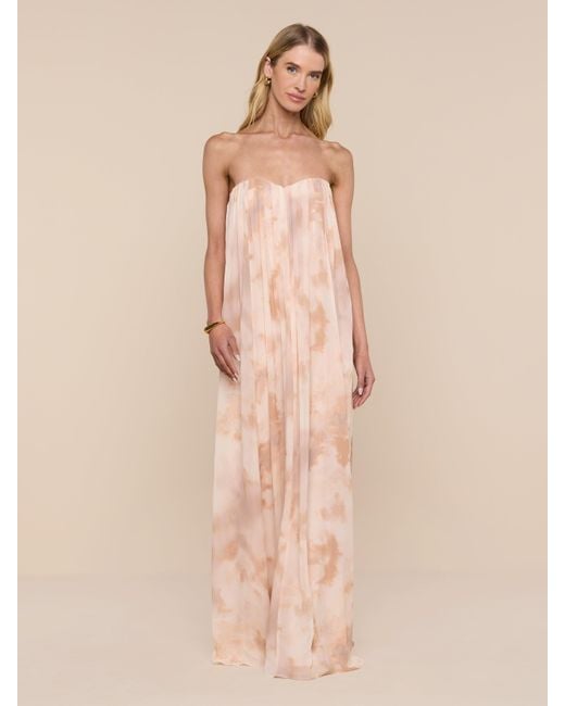 L'Agence Natural Raine Strapless Gown