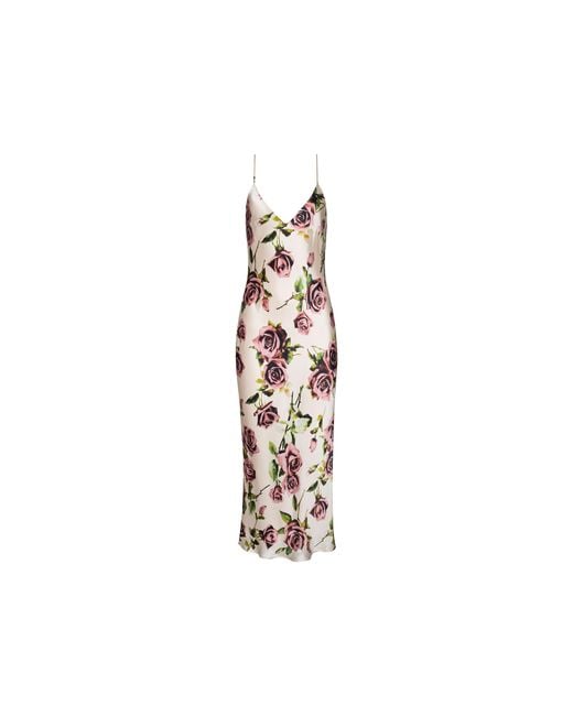 L'Agence Natural Seridie Silk Slip Dress