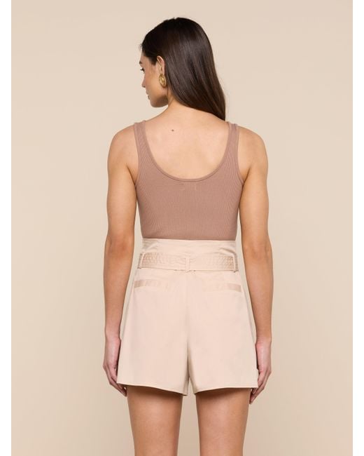 L'Agence Pink Nica Scoopneck Bodysuit