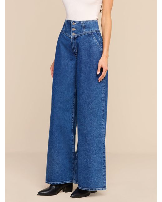 L'Agence Blue Sonja Corset Jean