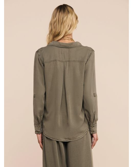 L'Agence Green Pearson Shirt