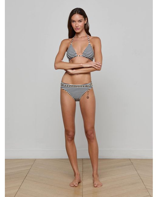 L'Agence Multicolor Kristin Triangle Bikini Top