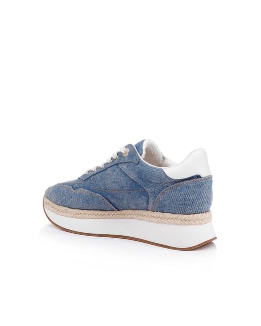 L'Agence Blue Ivone Platform Sneaker