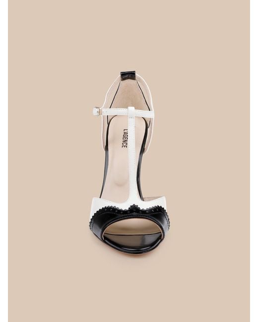 L'Agence White Radha Leather Sandal