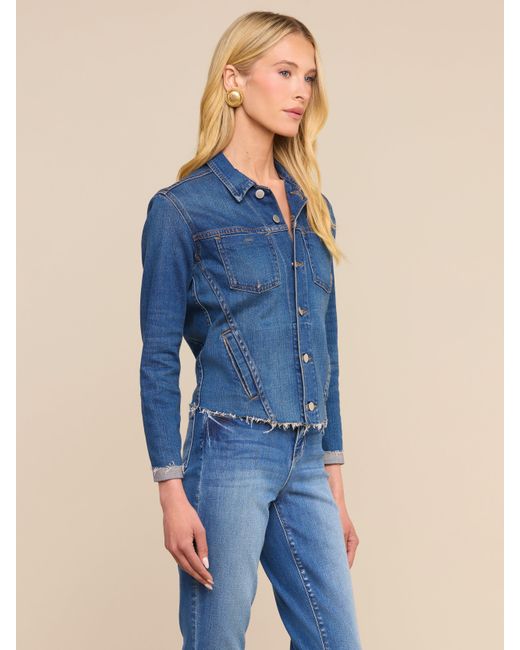 L'Agence Blue Janelle Denim Jacket