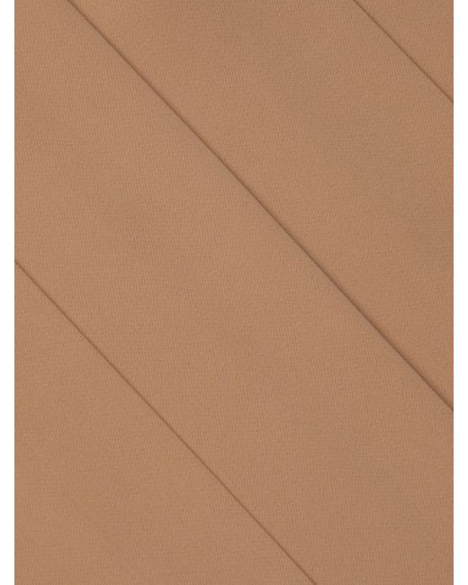 L'Agence Brown Novalynn Cropped Pleated Pants