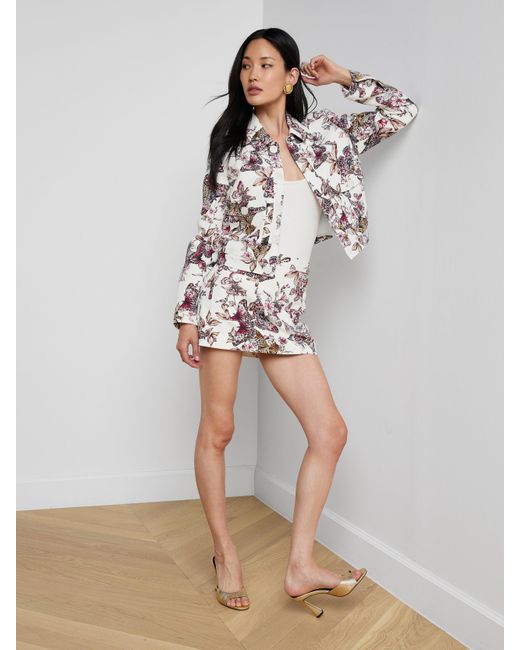 L'Agence Multicolor Nyx Cropped Jacket