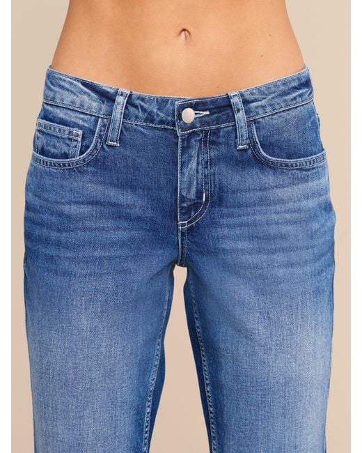 L'Agence Blue Nevia Slouchy Straight-Leg Jean