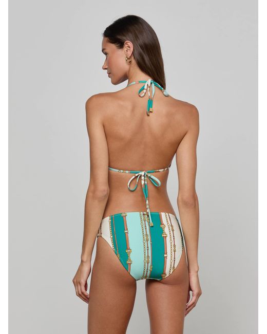 L'Agence Multicolor Annabelle Triangle Bikini Top