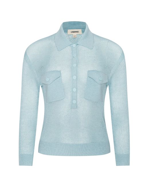 L'Agence Blue Carine Top