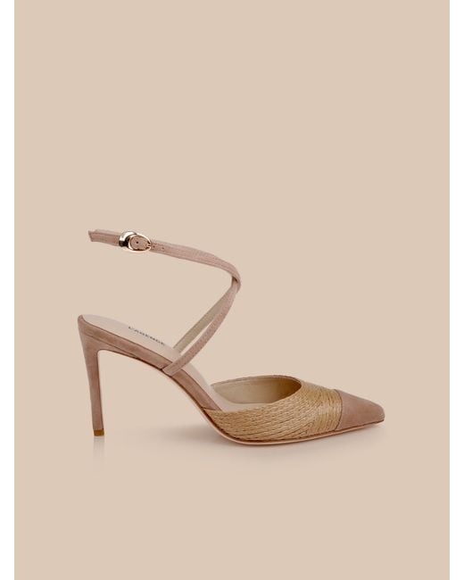 L'Agence Multicolor Moselle Raffia Pump