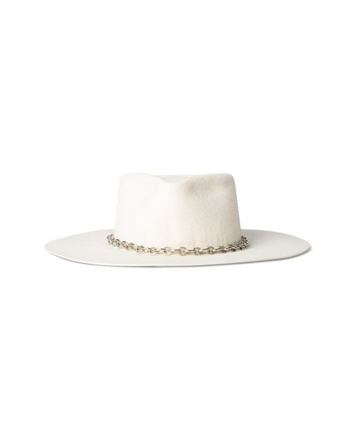 L'Agence White Umbra Hat